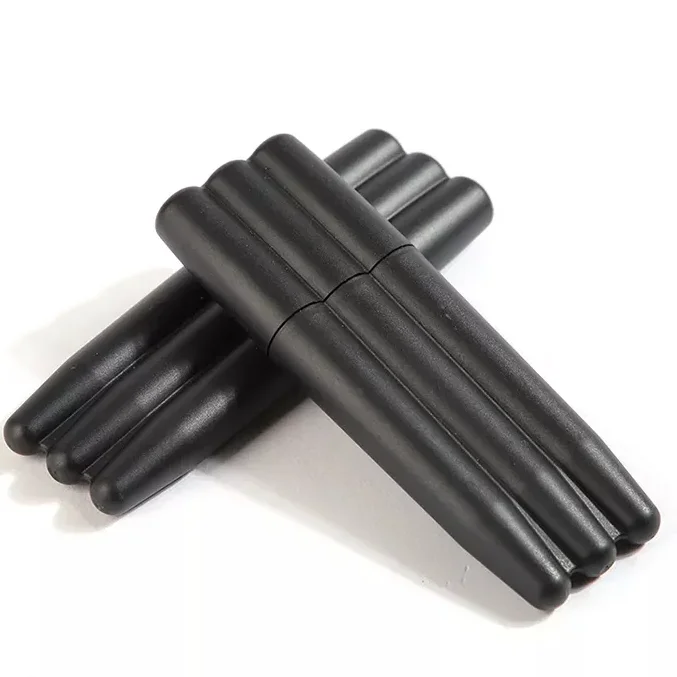 Customized Hot sale 120mm plastic storage tube 3-in-1 moisturizer jar black tube OEM cone tube