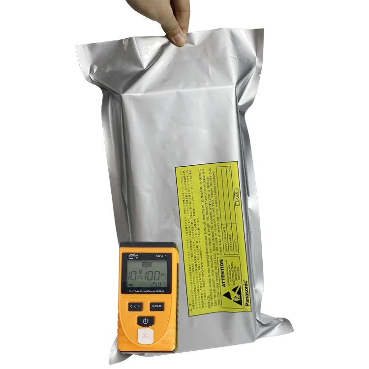 Custom printed moisture-proof silver white three-sided seal PCB circuit board anti-static aluminum foil bag