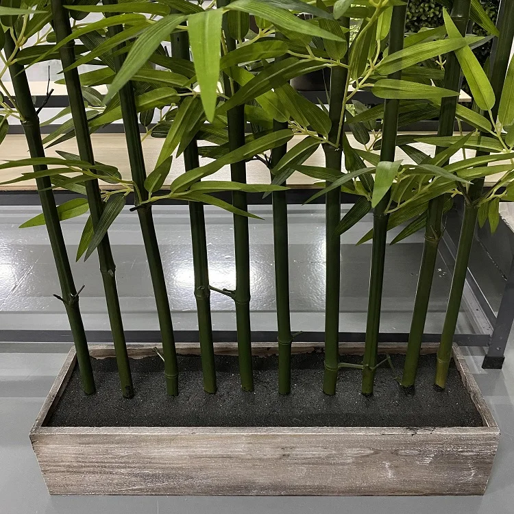 Artificial box hedge 6ft large plastic fence bamboo for garden landscaping