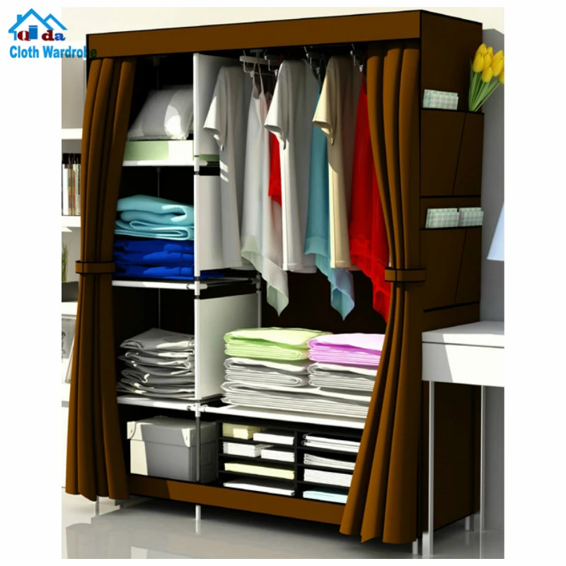 
Multi purpose cloth armoire storage closet high quality cheap folding closet wardrobe 