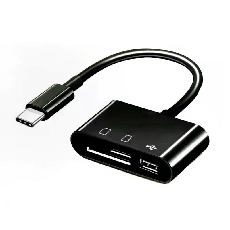 New 2022 All in one usb 3 in 1 type c micro otg usb tf sd memory card reader