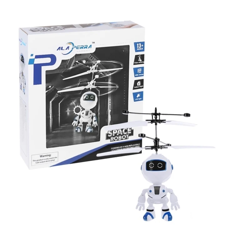 Mini Drone UFO Hand Operated RC Quadrocopter Dron Infrared Induction Aircraft Flying Ball Toys For Kids