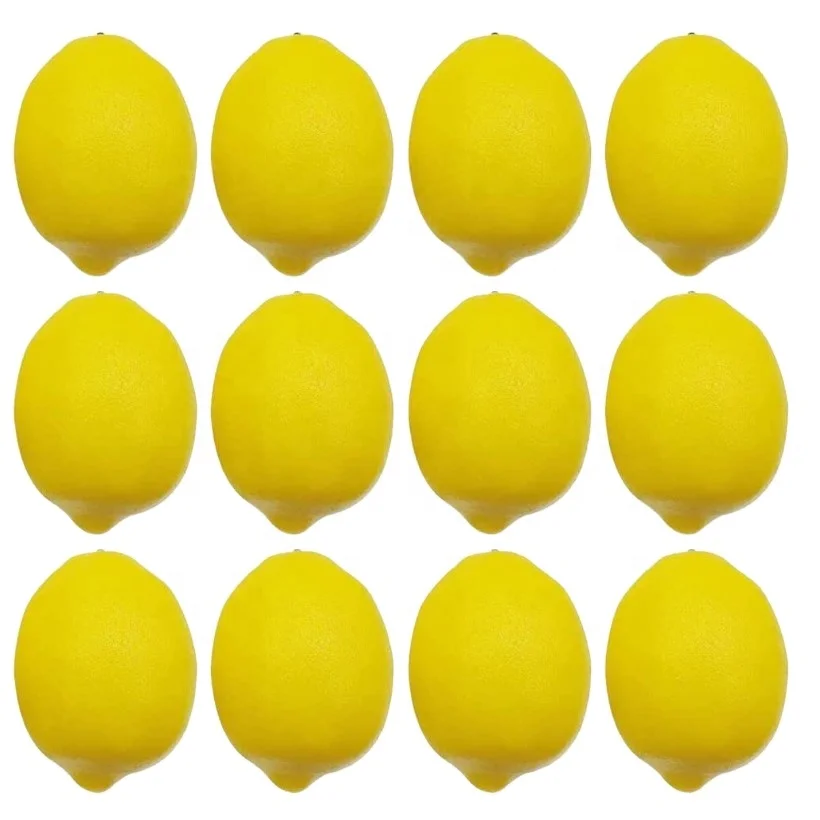 new design artificial beautiful lemon fruit mini foam lemon