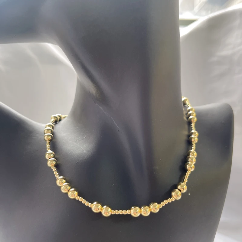 Popular New Pearl Necklace Heart Pendant Necklace Gold Plated Brass Small Beaded Shell Pearl Trendy Necklace For Women Jewelry