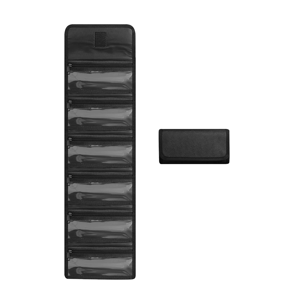 Custom Cash Holder Multipack Pouch Budgeting Bill Organizer Envelope Wallet Clip Pouch 6 Zippered Pocket Roll Up Money Bag