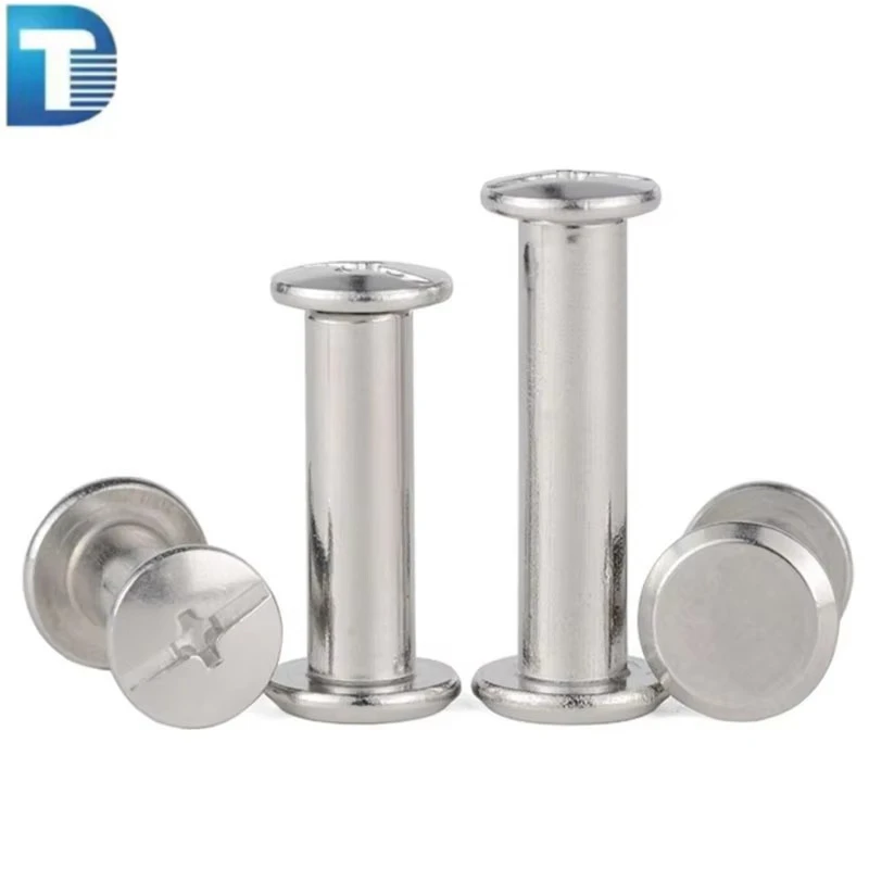 M6 Stainless Steel SS304 316 316L A2 A4 70 80 ANSI AISI 304 316 Flat Head Slotted Phillips PZ Drive Chicago Binding Post Screw