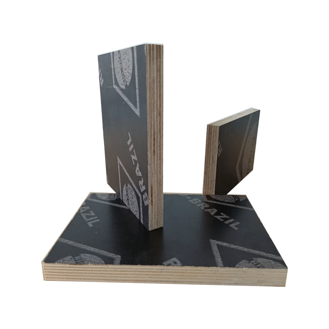 High quality two times hot press 6/9/12/15/18mm black film faced plywood