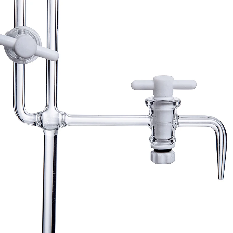 Laboratory 1 2 3 5 10ml clear Amber glass base basic Micro buret Burette with ptfe stopcock plastic wooden stand base