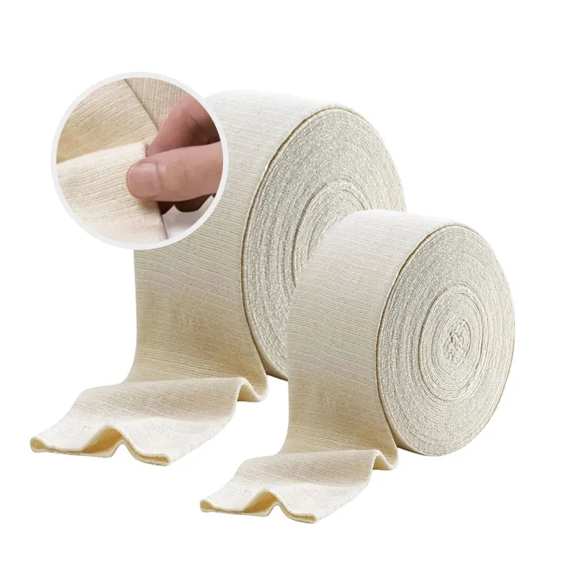Medical Sports Rubber String 100%cotton Tubular Support Stockinette Tubular Bandage