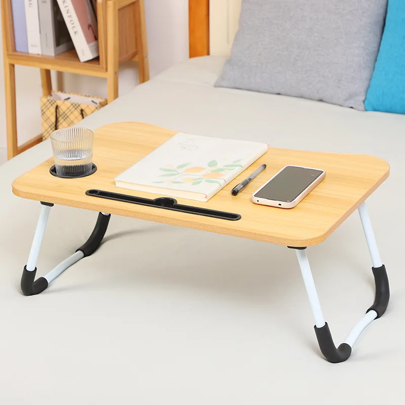America market hotsale home Decor small furniture MDF+Aluminum Home bed use foldable Laptop Table