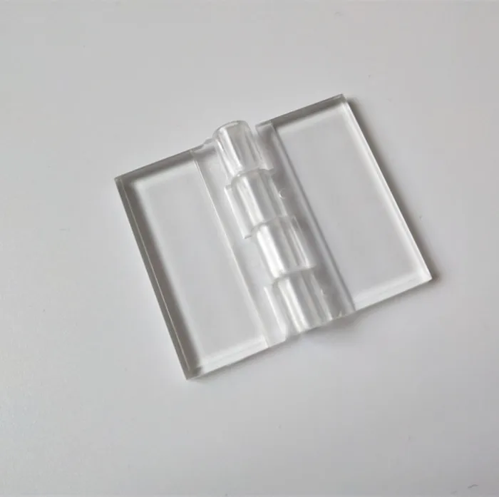 
32x38mm 25x34mm Yiwu clear small acrylic hinges strong plastic cabinet door hinges 