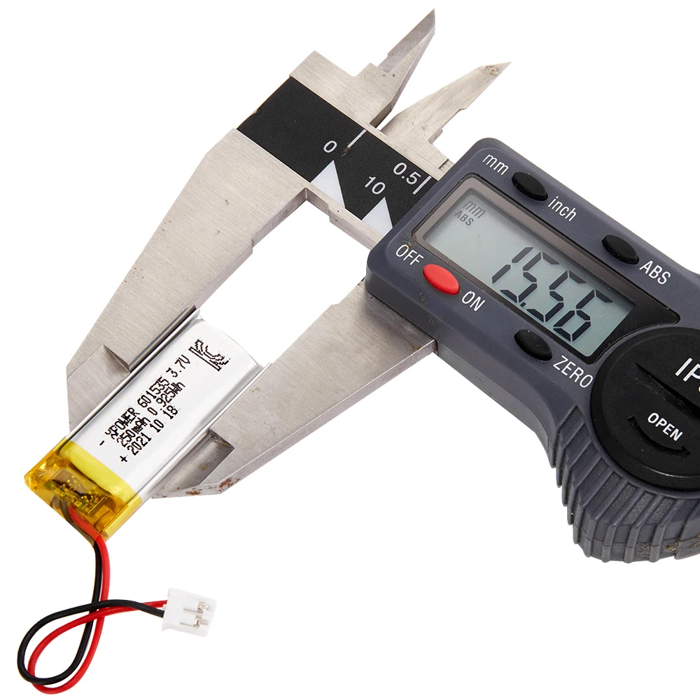 Xpower 601535 3.7v With 250mah Long Pouch Lithium Polymer Ion Battery  Kc Battery For Sports Wireless Speaker