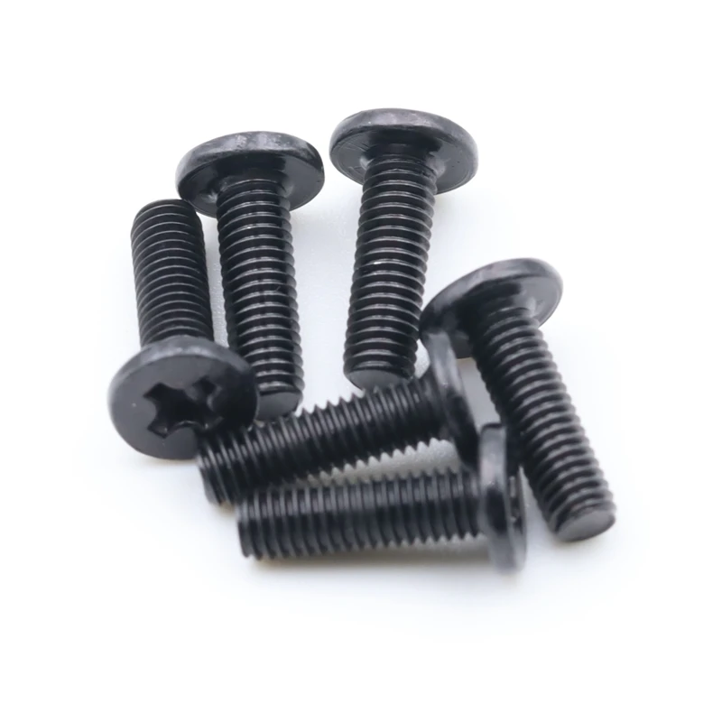 M2 M2.5 M3 M4 M5 M6 low profile cross black thin flat head screw