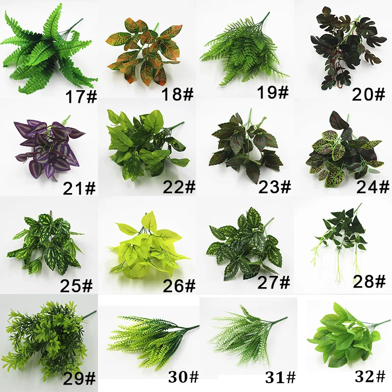 Wholesale decorative artificial plant leaf for green wall and wedding decorations AP18240