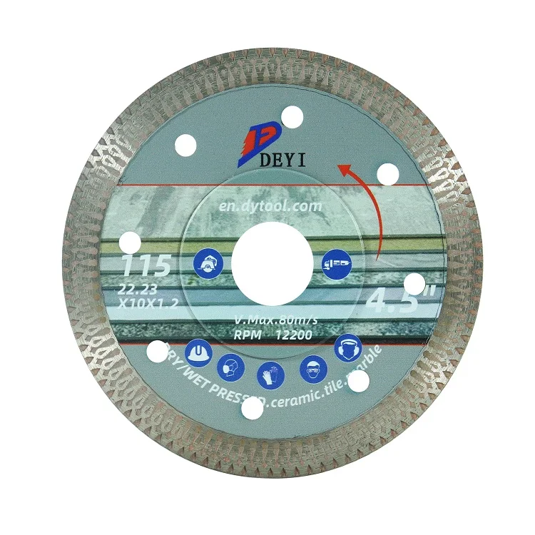 Professional Tile Sintered Turbo Cutting Disk/discs Wet or Dry Diamond Circular Saw Blade for Ceramic