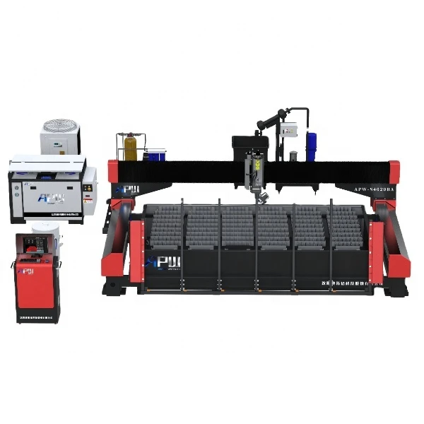 APW 4020BA waterjet cnc cut water jet cutting machine