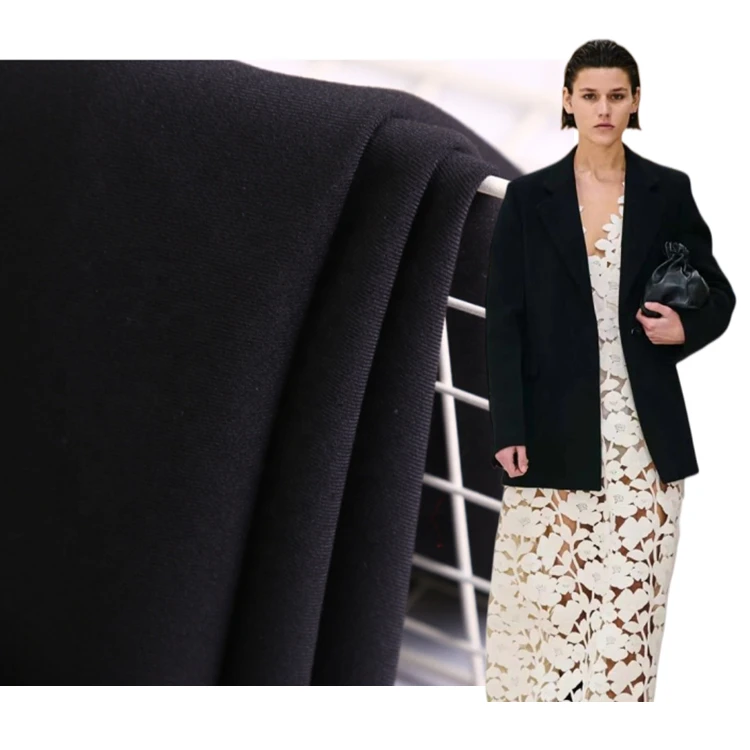 Hot sales good quality 78%poly, 18%rayon, 4%spandex ,235gsm Suiting fabric for women and men