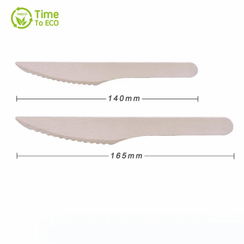 Biodegradable Disposable wooden  knife fork spoon cutlery