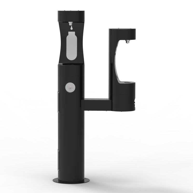 TL45 Pedestal dual outdoor  bottle filling stations and bottle fillers ideal for parks and recreational areas