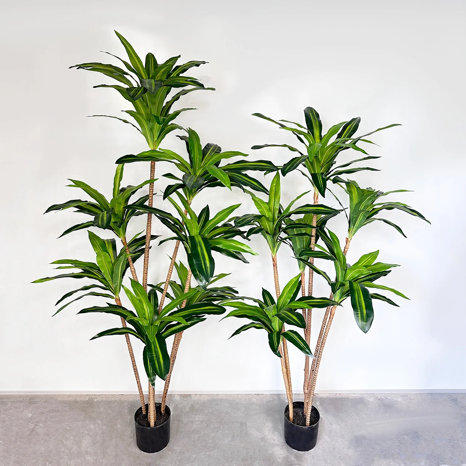 Artificial Dracaena Tree 5FT Faux Tree with Fake Tropical Yucca Floor Plant in Pot for Home Office Living Room Decor