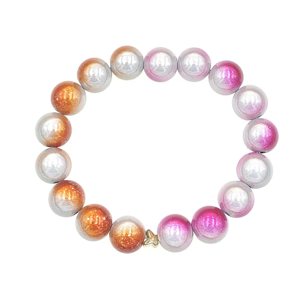8mm 10mm 12mm  double color miracle beads bracelets hand bracelet fashion bracelet for women