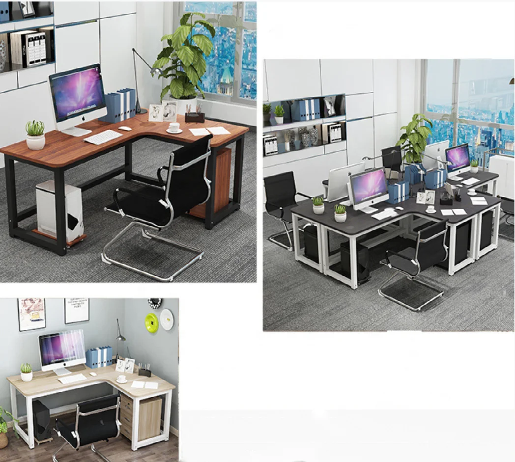 AILICHEN Modern and Simple Design Style L-shaped Home Desktop Computer Table Desk Corner Computer Desk
