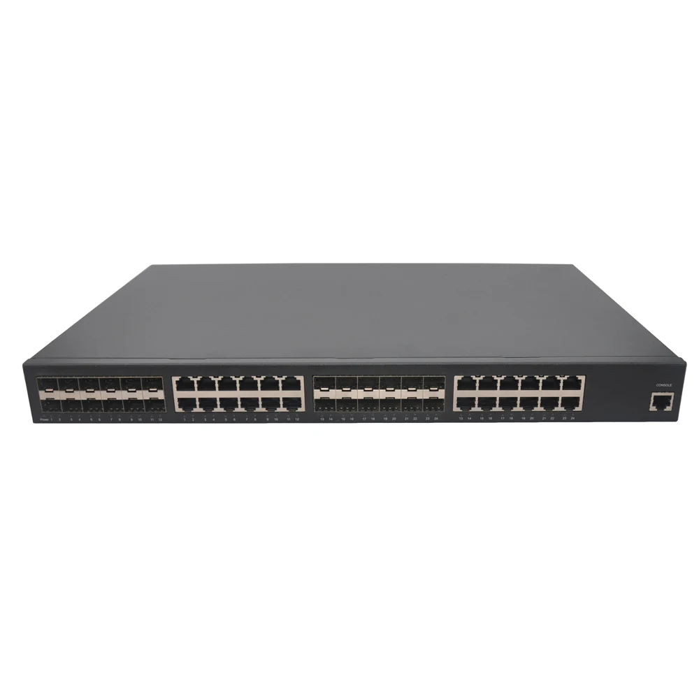 OEM l3 managed networking switch with 12 gigabit RJ45 + 12 SFP ports