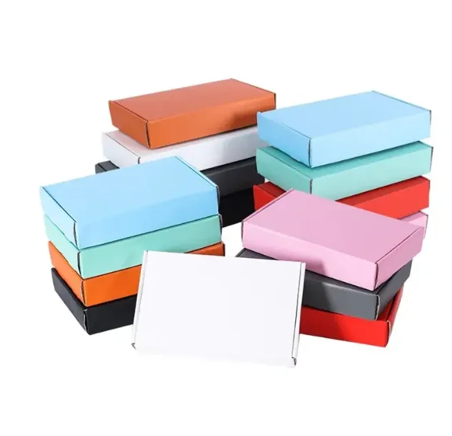 Новый дизайн оптовая продажа на заказ красочная косметическая коробка для рассылки гофрированной бумаги для упаковки продукта