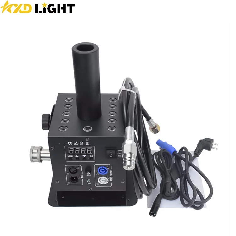 LED CO2 Smoke Fog Machine CO2 Jet Cyro Cannon RGB Disco DJ Fog Equipment Disco Party DJ CO2 Smog Machine