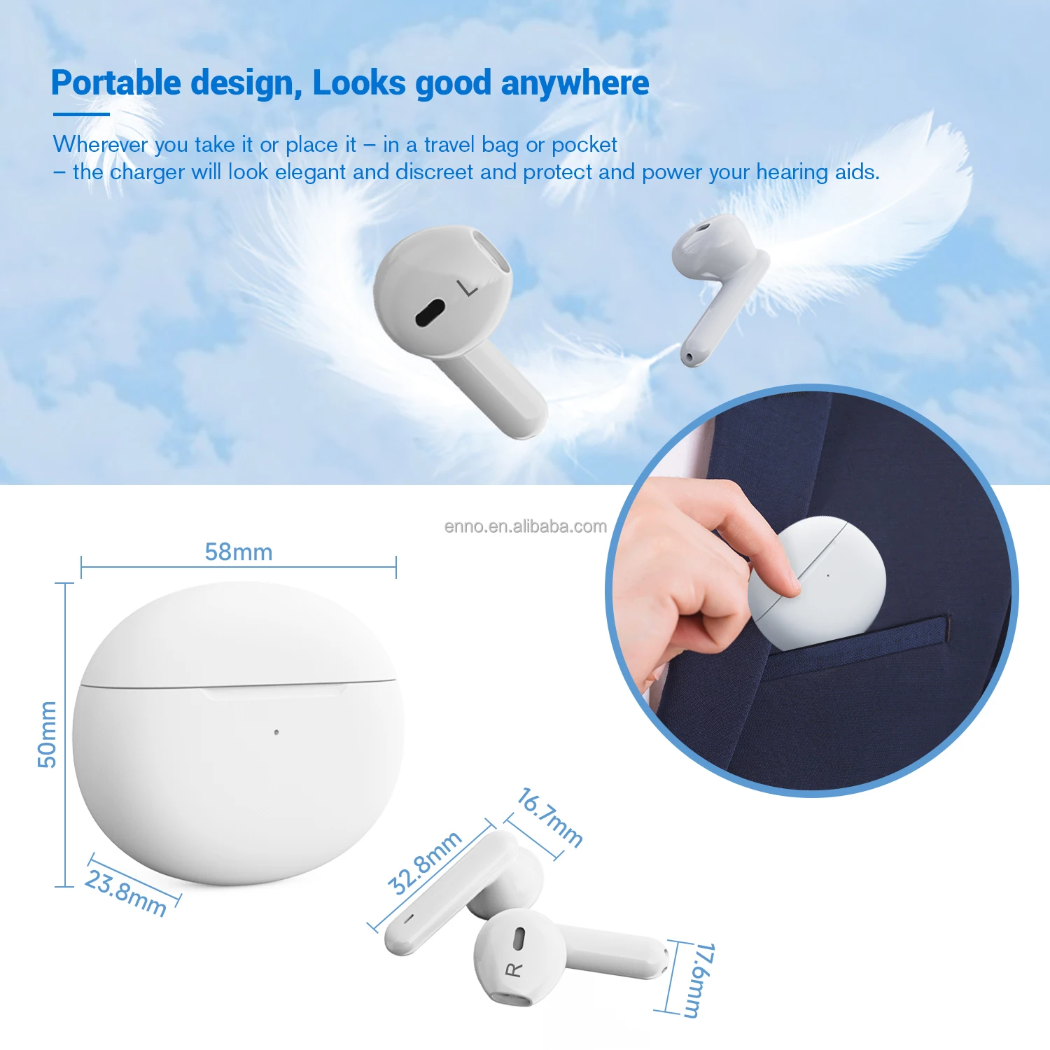 Hot Sale Health Care Products Audifonos Pro Hearing Aid Seniors Rechargeable with Noise Cancelling