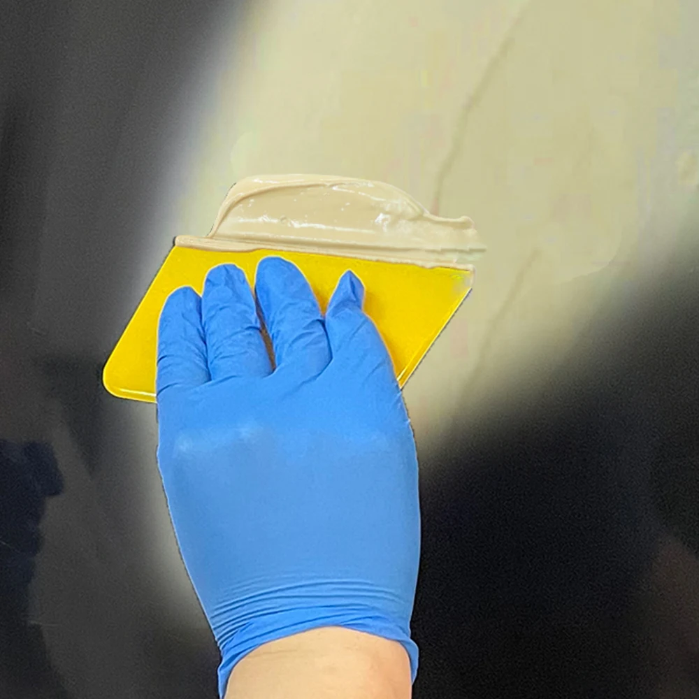 Car Body Filler Spreader 3pc Set Flexible Plastic Body Filler Applicator Set for Fillers, Putties, and Paint