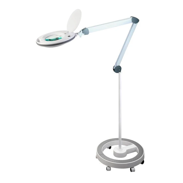 Cosmetic Magnifying Manicure Table Lamp Beauty Salon Magnifying Lamp With Dual Color Brightness Adjustment