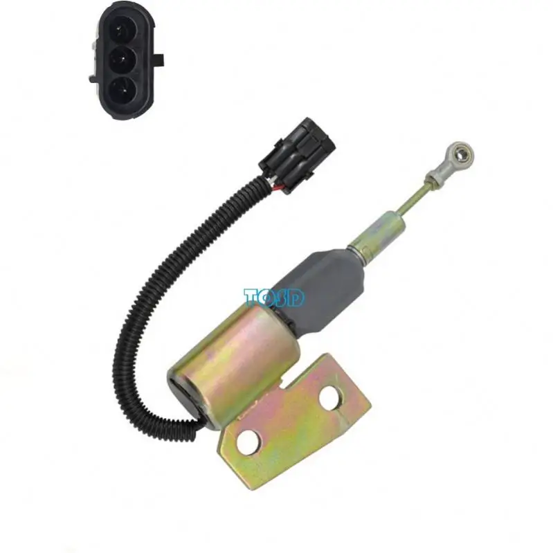 3991167 Fuel Shutoff Solenoid 3964627 3991168 3964628 Cummins 4Bt For Hyundai Case / Ih 1150H Mx100 Mx120
