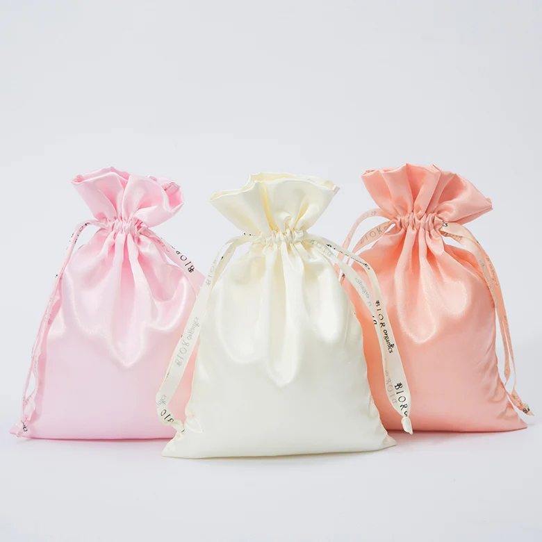 Высокое качество пользовательские ювелирные изделия атласные шнурок сумки с логотипом