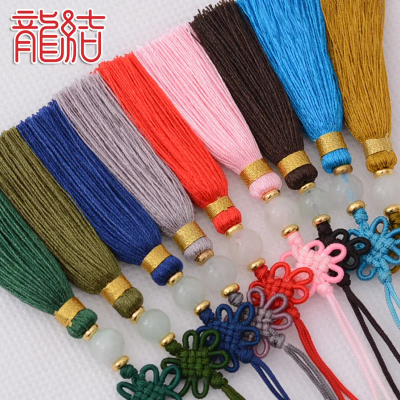 LONGJIE Hand-woven Chinese Knot Hanging Tassel for Festival Decoration