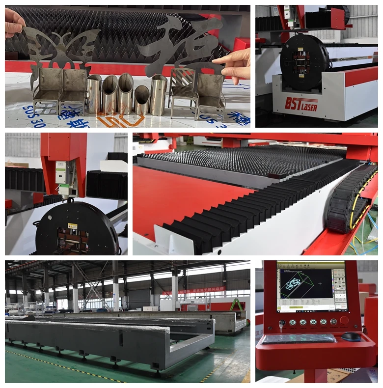 Raycus Max JPT Reci 1.5KW 2KW 3KW 6KW Multifunctional Metal Plate Pipe Sheet Tube Fiber Laser Cutting Machine