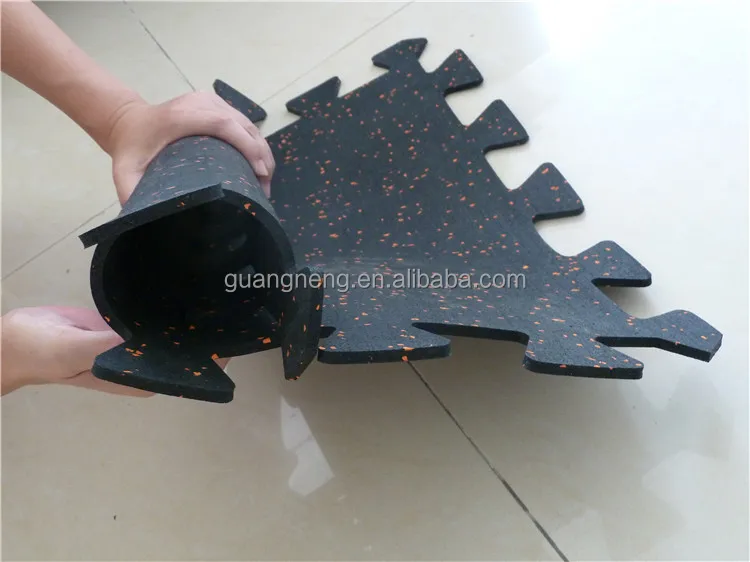 Interlocking Edge Playground multipurpose sports court indoor synthetic 6mm rubber flooring