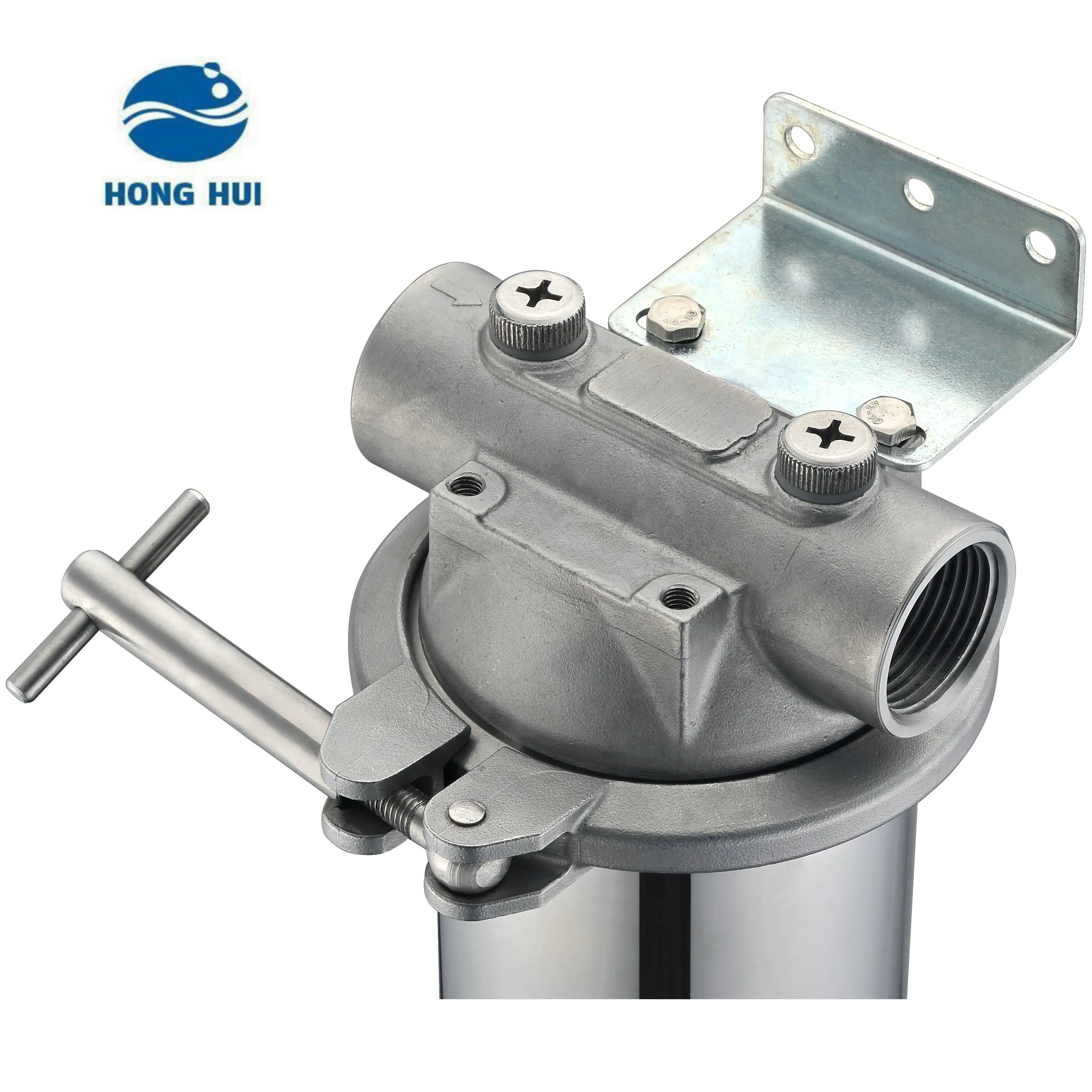 HONG HUI IL-10C Filter Manufacturing Household 10 Inch Stainless Steel 304 Water Purifier Water Filter Housing