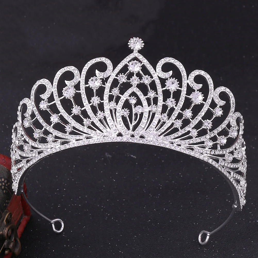 RS224  Bridal Rhinestone Adult Crowns and Beauty Pageant Jewelry Tiaras