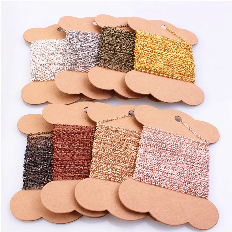 Медная цепочка с перекрестными элементами медная для изготовления ювелирных изделий фурнитура «сделай сам» цепочки ожерелья материалы ручной работы не выцветают