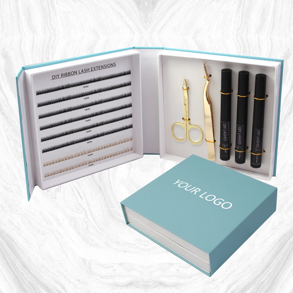 Manufacturers Super Hot DIY eyelash extension pre cut newest diy eyelash extension glue bonded diy