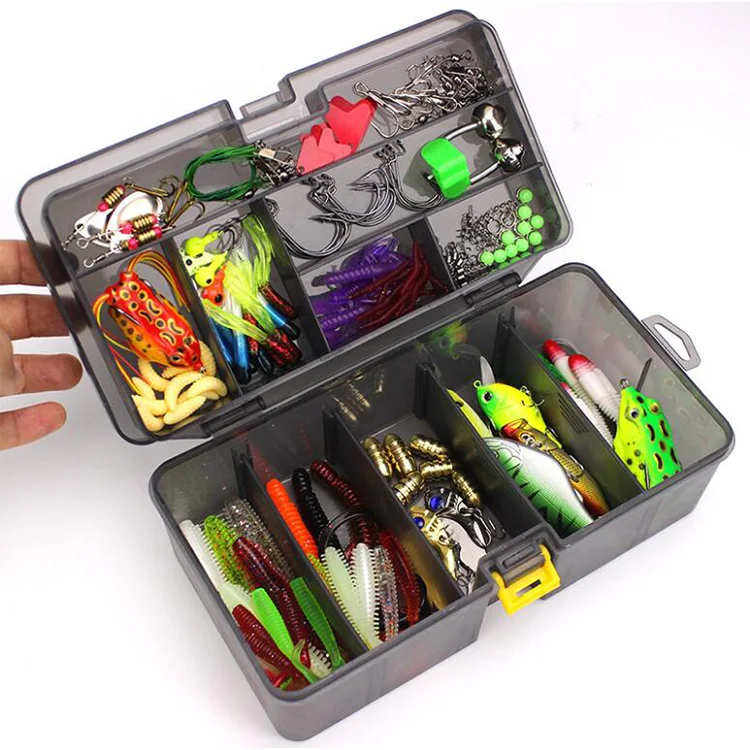 WEIHE 168pcs Fishing Lure Kit with Lures Jig Hooks Insect pesca fishing bait Minnow Crank Lure Set