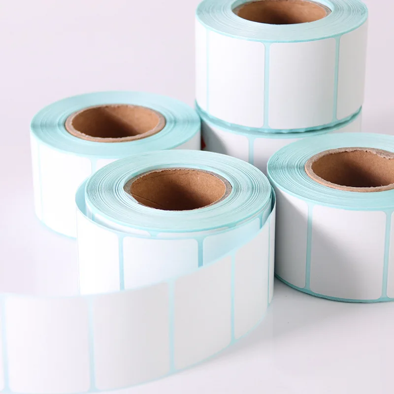 Colorful Circle Round Self Adhesive Printable Thermal Transfer Blank Label Roll Customized Size Direct Thermal Labels