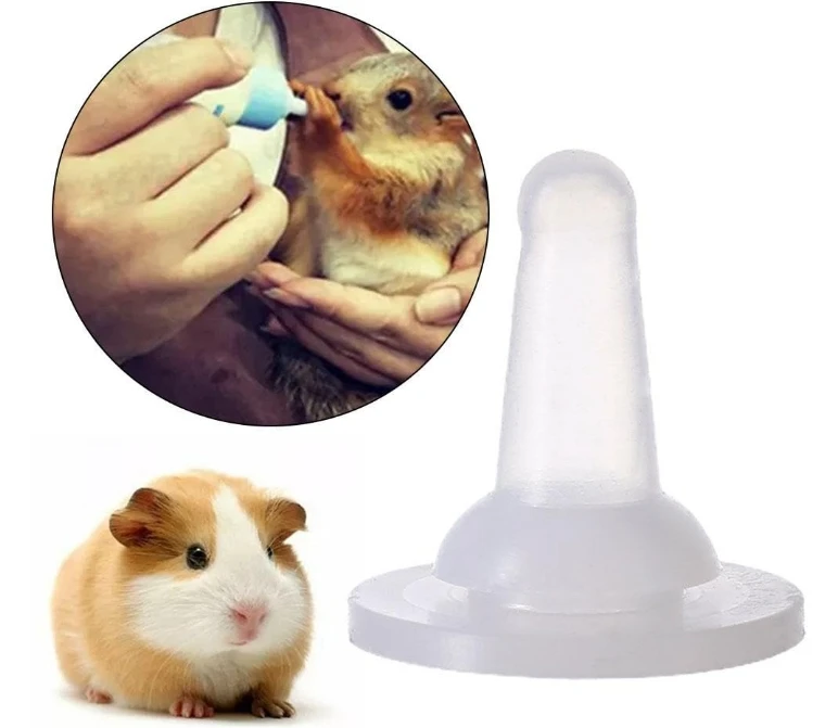 Kitten Puppy Nursing Nipples Soft Nurse Feeding Bottle Feeder Nipple Accessory for Kittens Puppy Rabbit Feeding Pet Nipples