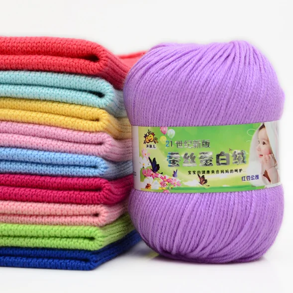 
Hand-Woven Cotton Blend Thread 6 Strands Crocheting Sweater Hat Scarf Baby Shoes DIY Toys Hand Knitting Yarn 