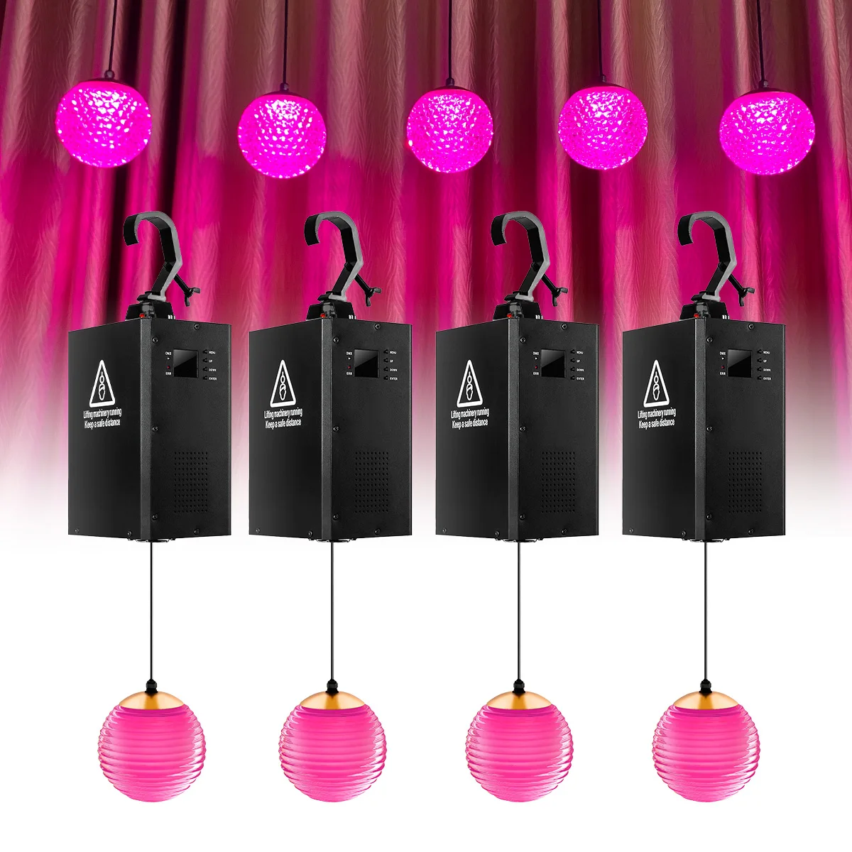 100 W Kinetic Light Kinetic Crystal Light Controlled by MDX Colorful Stage Installations