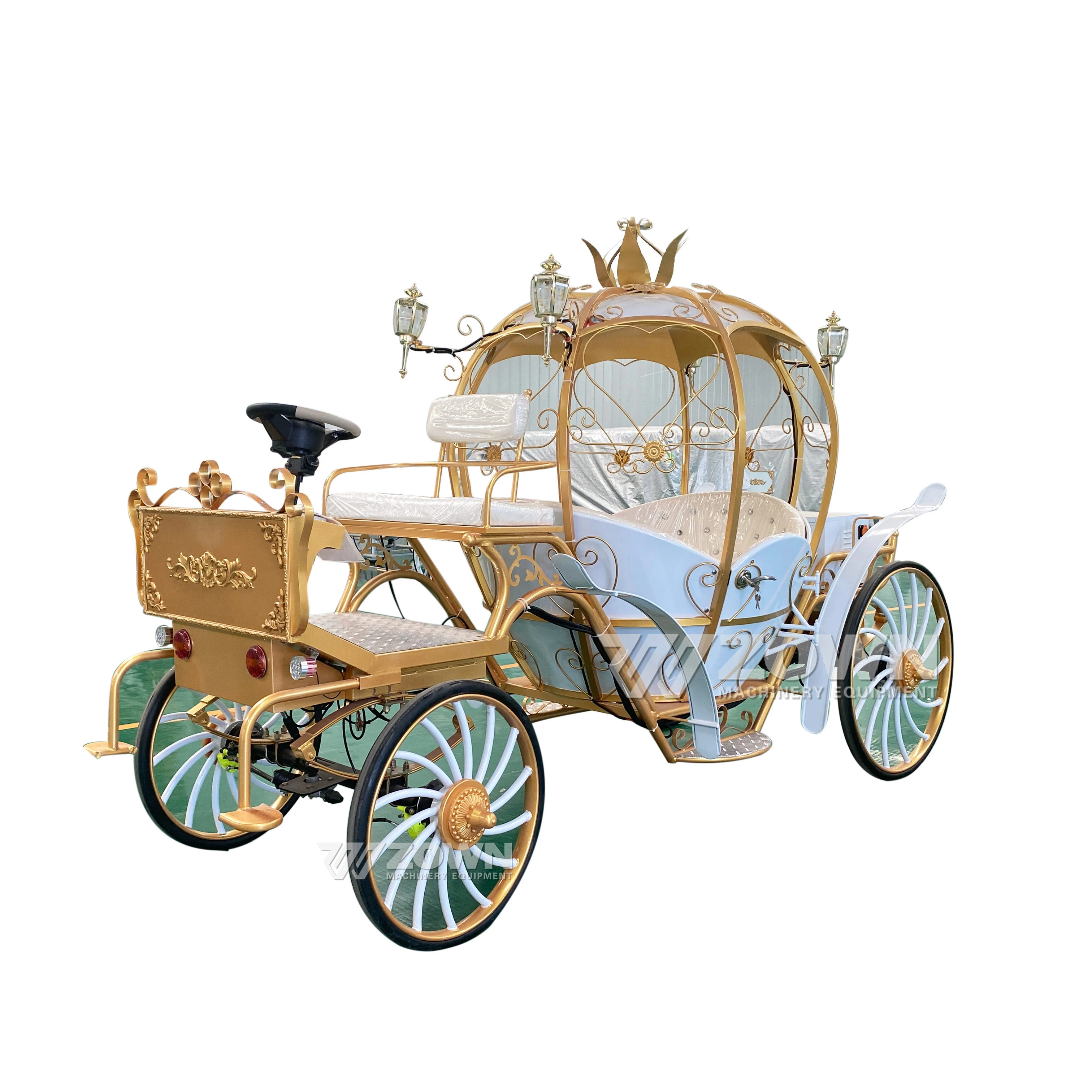 Simplicity Electric Four-wheeled Sightseeing Royal Carriage Multi-functional Electric Carriage on Sale with Lights