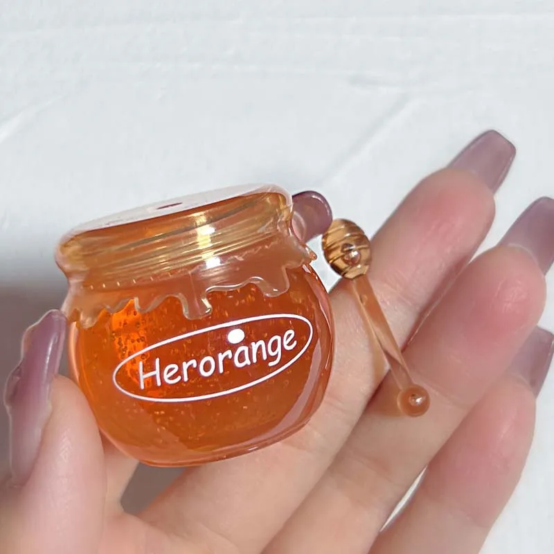HERORANGE Honey Jar Lip Mask Moisturizing Preventing Dryness Cracking Reduce Lip Wrinkles Repair Lip Cream