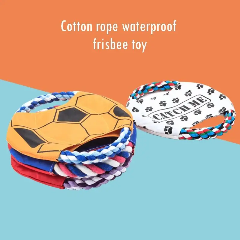 Pet Dog Rope Toy Frisbeed Canvas Bite Resistant flying discs
