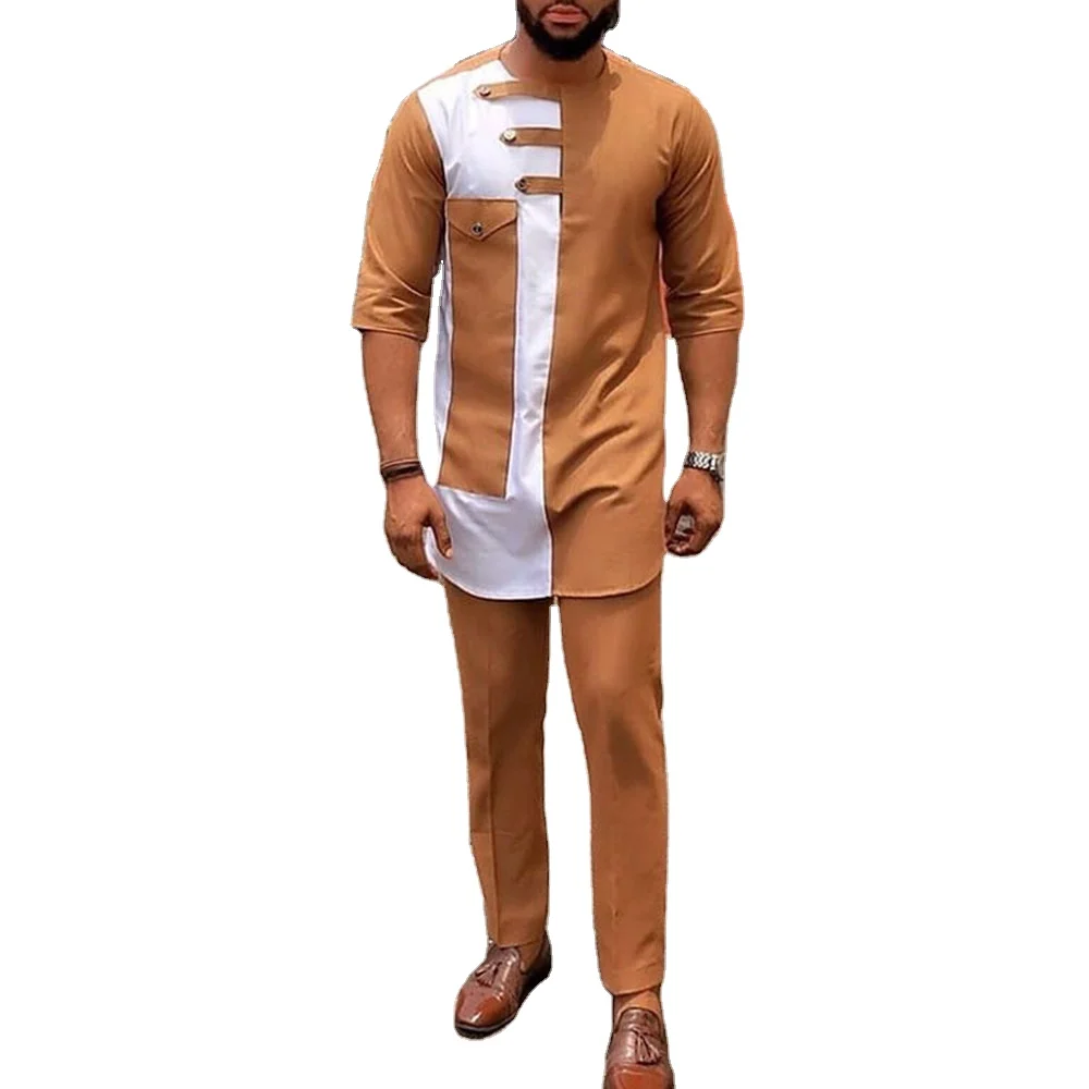Dashiki clothes African Trending Kaftan Men Dresses Shirts and Trousers Native Wear Africa clothing for Man